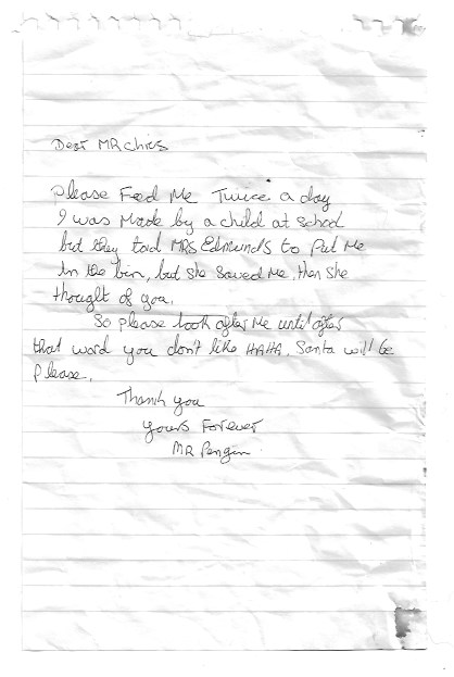 MR.Penguins Letter
